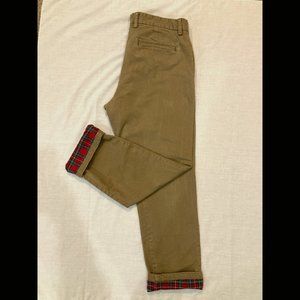 Old Navy Flannel Lined Pants W34 L30 Khaki